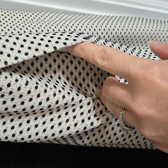 Express Black and White Polka Dot Fit & Flare Mini Dress Size 10 - Picture 3 of 12